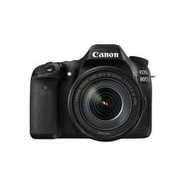 Reflexo EOS 80D - Preto + Canon EF-S 18-135mm f/3.5-5.6 IS STM f/3.5-5.6