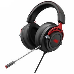 GH300 jogos Auscultador- com fios com microfone - Preto/Vermelho