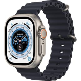 Apple Watch (Ultra) 2022 GPS + Celular 49 - Titânio Cinzento - Bracelete Ocean Preto