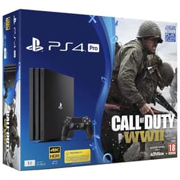 PlayStation 4 Pro 1000GB - Preto + Call of Duty: WWII