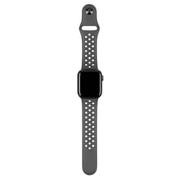 Apple Watch (Series 6) 2020 GPS 44 - Alumínio Cinzento sideral - Bracelete desportiva Nike Preto/Branco
