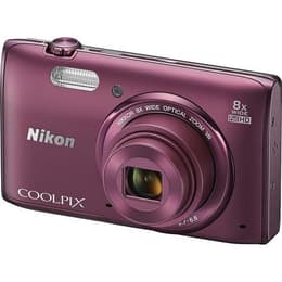 Compacto Coolpix S5300 - Violeta + Nikon Nikkor 8x Wide Optical Zoom 25-200mm f/3.7-6.6 f/3.7-6.6