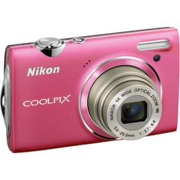 Compacto Coolpix S5100 - Rosa pálido + Nikon Nikon Nikkor 5x Wide Optical Zoom VR 5,0-25,0mm f/2.7-6.6 f/2.7-6.6