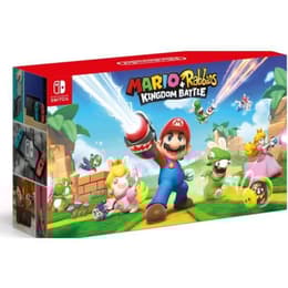 Switch 32GB - Preto + Mario + Rabbids Kingdom Battle