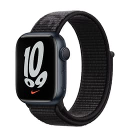 Apple Watch (Series 7) 2021 GPS 41 - Alumínio Meia-noite - Loop desportiva Nike Preto