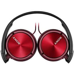 MDR-ZX310R Auscultador- com fios (sector) com microfone - Preto/Vermelho