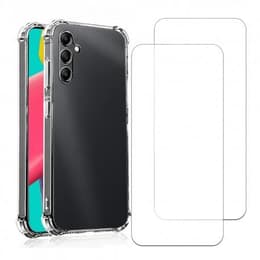 Capa Galaxy A14 e 2 películas de proteção - TPU - Transparente
