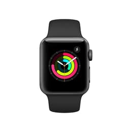 Apple Watch (Series 3) 2017 GPS 38 - Alumínio Cinzento sideral - Bracelete desportiva Preto