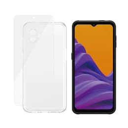 Capa Galaxy Xcover6 Pro e película de proteção - Silicone - Transparente