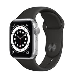 Apple Watch (Series 6) 2020 GPS + Celular 40 - Alumínio Prateado - Circuito desportivo Preto