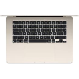 MacBook Air 15" (2024) - M3 da Apple com CPU 8‑core e GPU 10-Core - 8GB RAM - SSD 256GB - Ecrã padrão - QWERTY - Holandês