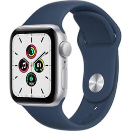 Apple Watch Series 9 (2023) GPS 45 mm - Alumínio Prateado - Bracelete desportiva Azul