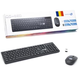 Simpletek Teclado QWERTZ Sem fios M&K RUMENO Kit Mouse and Keyboard
