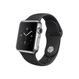 Apple Watch (Series 2) 2016 GPS 42 - Alumínio Prateado - Bracelete desportiva Preto