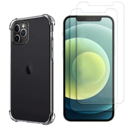 Capa iPhone 12 PRO e 2 películas de proteção - TPU - Transparente