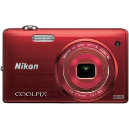 Compacto Coolpix S5200 - Vermelho + Nikon Nikkor 6x Wide Optical Zoom 26-156mm f/3.5-6.5 VR f/3.5-6.5