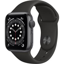 Apple Watch Series 6 (2020) GPS 44 mm - Alumínio Cinzento sideral - Bracelete desportiva Preto