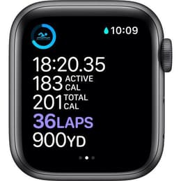 Apple Watch Series 6 (2020) GPS 44 mm - Alumínio Cinzento sideral - Bracelete desportiva Preto