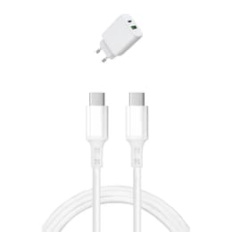 Cabo e Tomada de parede (USB-C + USB-C) 25W - WTK