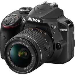 Reflexo D3400 - Preto + Nikon AF-P DX Nikkor 18-55mm f/3.5-5.6 G f/3.5-5.6