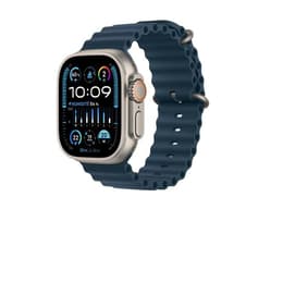 Apple Watch (Ultra) 2023 GPS + Celular 49 - Titânio Cinzento - Bracelete Ocean Azul