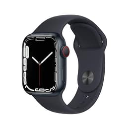 Apple Watch (Series 7) 2021 GPS + Celular 41 - Alumínio Preto - Bracelete desportiva Preto