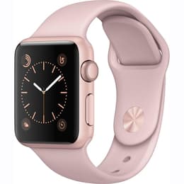 Apple Watch (Series 1) 2016 GPS 38 - Alumínio Dourado - Circuito desportivo Rosa