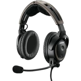 A20 Aviation Headset redutor de ruído Auscultador- com fios + sem fios com microfone - Preto