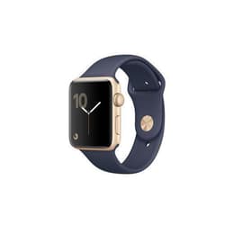 Apple Watch (Series 2) 42 - Alumínio Dourado - Circuito desportivo Azul (Midnight)