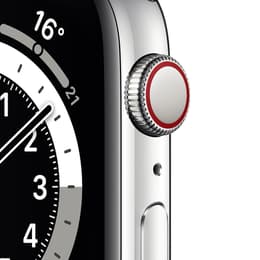 Apple Watch (Series 6) 2020 GPS 44 - Alumínio Prateado - Bracelete desportiva Preto