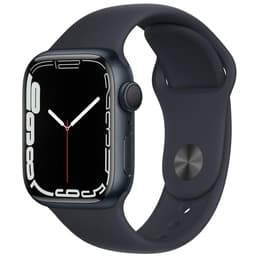 Apple Watch (Series 7) 2021 GPS 41 - Alumínio Meia-noite - Bracelete desportiva Preto