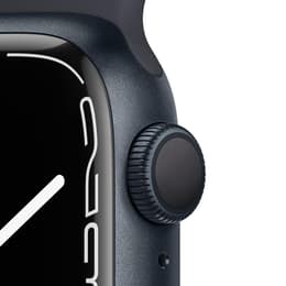 Apple Watch Series 7 (2021) GPS 41 mm - Alumínio Midnight - Bracelete desportiva Preto