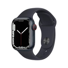 Apple Watch (Series 7) 2021 GPS 41 - Alumínio Preto - Bracelete desportiva Preto