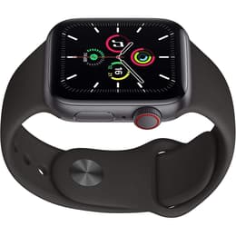 Apple Watch (Series SE) 2020 GPS + Celular 44 - Alumínio Cinzento sideral - Bracelete desportiva Preto