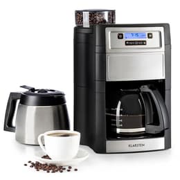 Cafeteira com moedor Klarstein Aromatica II Duo L - Preto/Cinzento