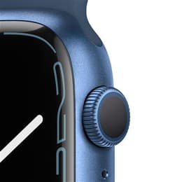 Apple Watch (Series 7) 2021 GPS 45 - Alumínio Azul - Bracelete desportiva Azul