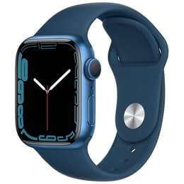 Apple Watch (Series 7) 2021 GPS 41 - Alumínio Azul - Bracelete desportiva Azul