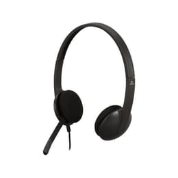 H340 Auscultador- com fios (sector) com microfone - Preto