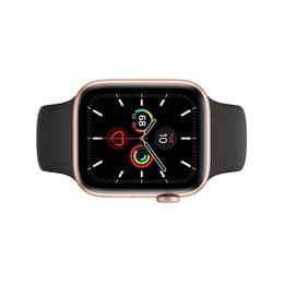 Apple Watch Series 5 (2019) GPS 44 mm - Alumínio Dourado - Bracelete desportiva Preto
