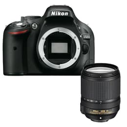 Reflexo D5200 - Preto + Nikon AF-S Nikkor 18-140mm f/3.5-5.6 G ED VR f/3.5-5.6 G ED VR