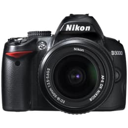 Reflex Nikon D3000 - Preto + Lente Nikkor AF-S DX 18-55mm f/3.5-5.6 G II ED