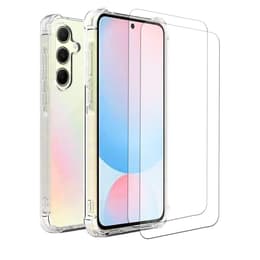 Capa Galaxy A56 e 2 películas de proteção - TPU - Transparente