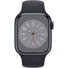 Apple Watch (Series 8) 2022 GPS + Celular 45 - Aço inoxidável Preto - Bracelete desportiva Preto