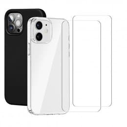 Capa iPhone 12 Pro e 2 películas de proteção - TPU - Transparente