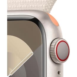 Apple Watch Series 9 (2023) GPS 45 mm - Alumínio Luz das estrelas - Loop desportiva Luz das estrelas