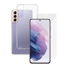 Capa 360 Galaxy S21+ 5G e película de proteção - TPU - Transparente