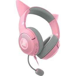 Kraken Kitty V2 jogos Auscultador- com fios (sector) com microfone - Rosa/Cinzento