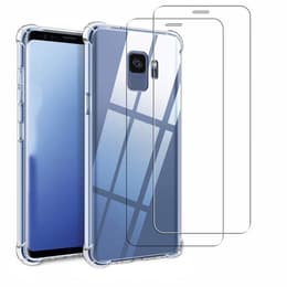 Capa Galaxy S9 e 2 películas de proteção - TPU - Transparente