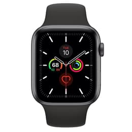 Apple Watch (Series 5) 2019 GPS + Celular 44 - Alumínio Cinzento sideral - Bracelete desportiva Preto