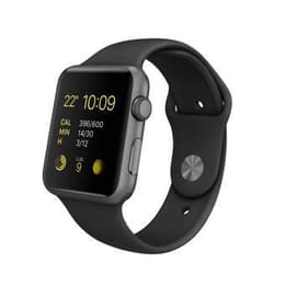 Apple Watch (Series 5) 2019 GPS + Celular 40 - Aço inoxidável Preto - Circuito desportivo Preto